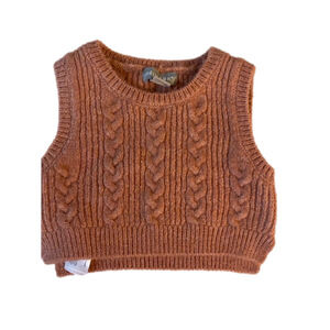 Baby Girl Primark Knit Vest 6-9 Months Dusty Rose